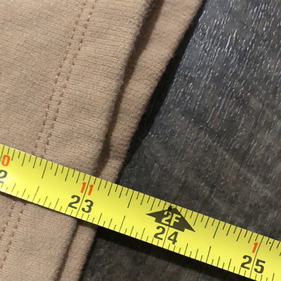 MIXED THREADS BROWN/ORANGE SWEATER WITH FRONT 1/2 ZIPPER XL - Picture 6 of 6